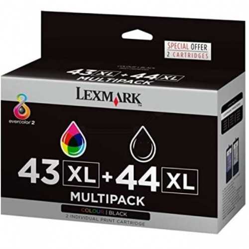 Lexmark 43XL/44XL Noir couleur cartouches d'encre d'origine