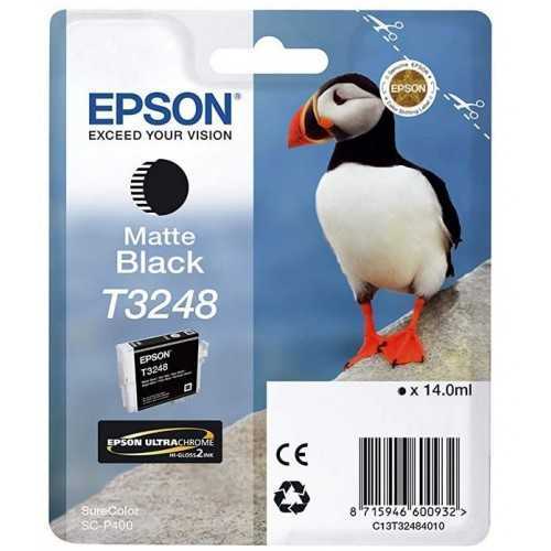 EPSON T3248 Noir mat Macareux Cartouche d'encre d'origine